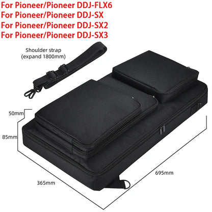 Portable DJ Controller Padded Storage Bags Dustproof Turntables Protective Case for Pioneer DDJ-400 DDJ-800 DDJ-200 DDJ-FLX4