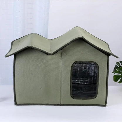 Cat House Waterproof Outdoor Winter Warm Pet Cat Cave Sleeping Beds Tent Home Foldable and Washable for Small Dog Puppy Supplies