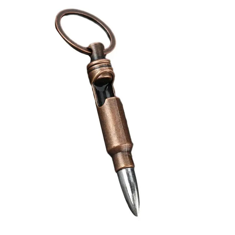 Bottle Opener Pendant Bullet Shape Metal Button Bottle Opener Smooth Appearance Keychain Decoration For Camping Outdoor Picnic