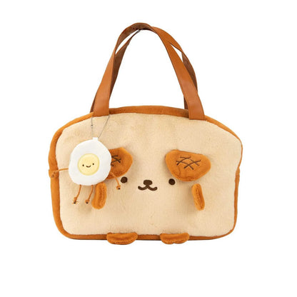 GeekShare Dog Toast Plush Bag Shoulder Tote Bag Handbag Carrying Case for Nintendo Switch/OLED/LITE IPAD Cute Shopping Bag