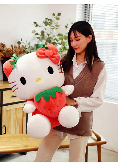 22-45cm Kawaii Hello Kitty Plush Toys Anime Kawaii Pillow Doll Stuffed Animal Children Plushies Decoration Peluche Birthday Gift