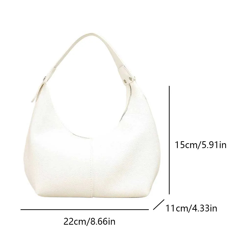 Luxury Handbags for Women 2024 Fashion Small Causal Tote Handbag Female Retro Vegan PU Leather Hobo Clutch Purses Shoulder Bag