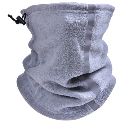 Fleece Neck Gaiter Visibility Reflective Safety Neck Warmer Balaclava Bandana Winter Warm Scarf for Women Men