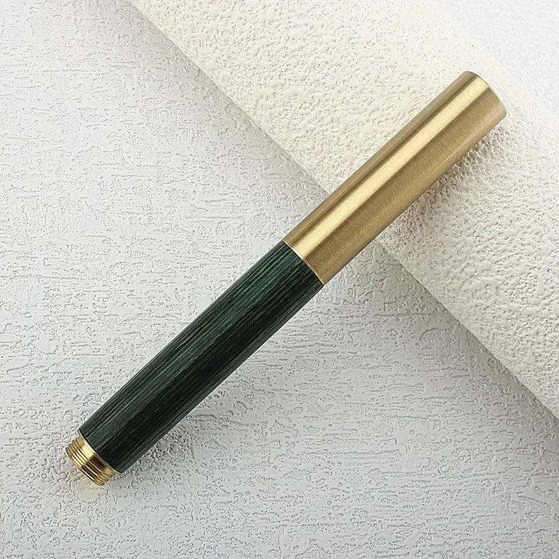 1PC Mini Wood Fountain Pen 0.5MM F Nib Stationery Office School Supplies Writing Ink Pens