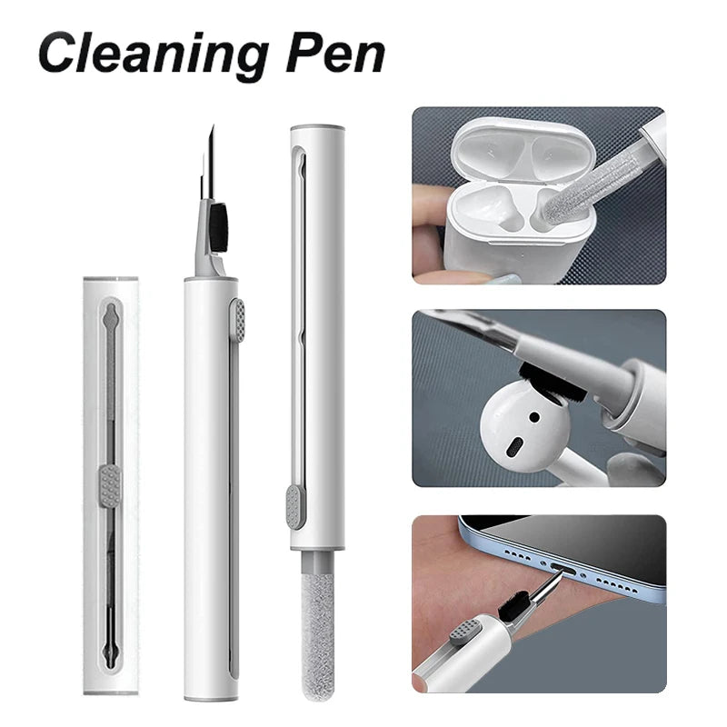 3 In 1 Earbuds Cleaner Kit Bluetooth Earphones Cleaning Pen Airpods Pro Case Cleaning Brush Tools For iPhone Xiaomi Huawei Clean