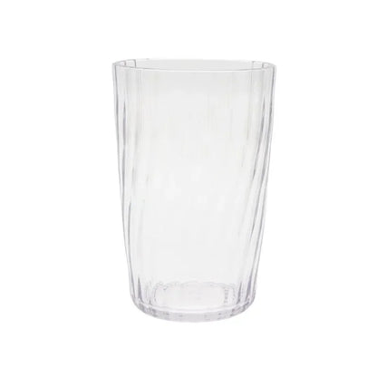 Mainstays 20-Ounce Acrylic Tall Embossed Swirl Tumbler, Clear