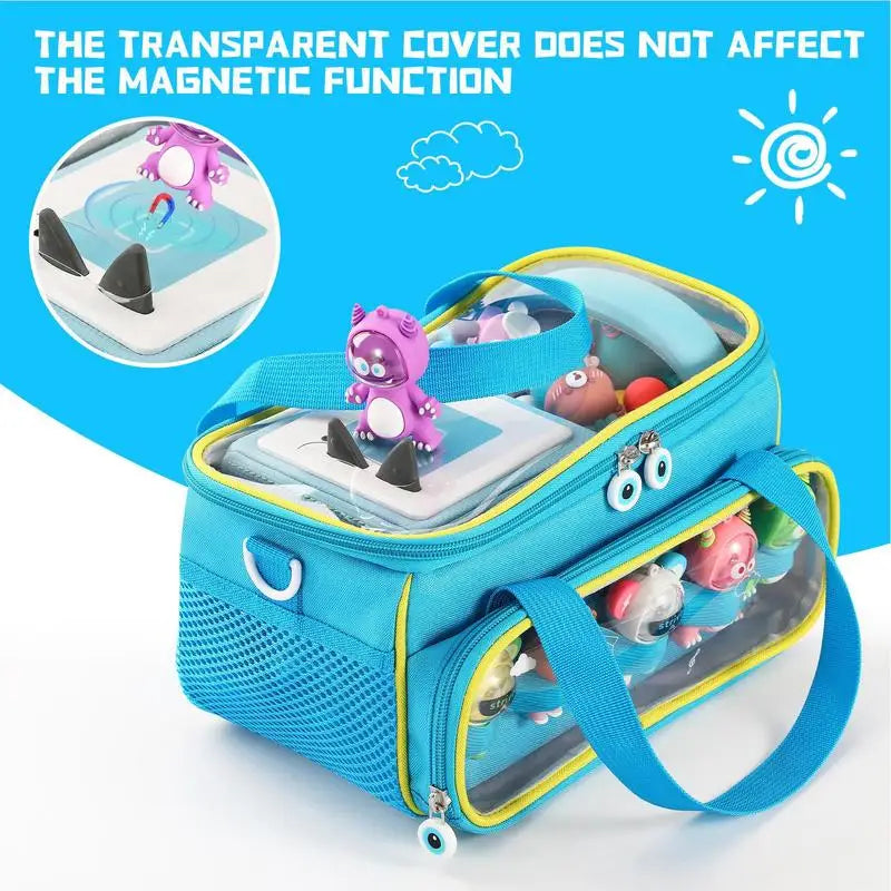 Carrying Bag For Toniebox Starter Portable Organizer Bag With Shoulder Strap And Handle Bar Collectibles Bags