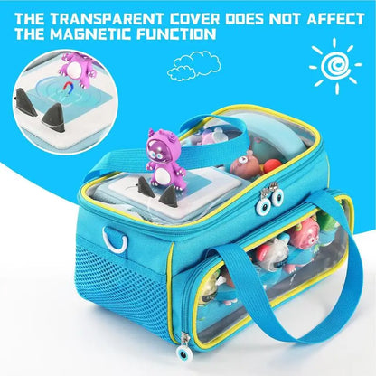 Carrying Bag For Toniebox Starter Portable Organizer Bag With Shoulder Strap And Handle Bar Collectibles Bags