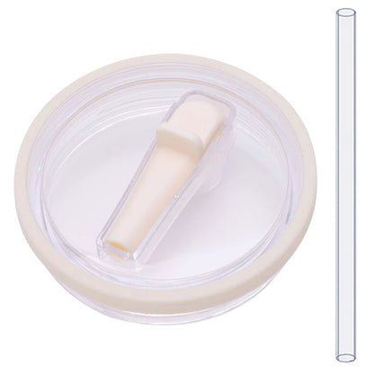 1 Set 40Oz Tumbler Flip Straw Lid Replacement Fit For Stanley Quencher Spill Proof Splash Resistant Tumbler Lids Straw Cap Cover