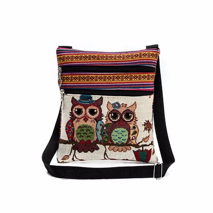 Popular Embroidered Owl Tote Bags Women Shoulder Bag Female Handbags Postman Package Gift Ladies Messenger Bags Tote wholesale