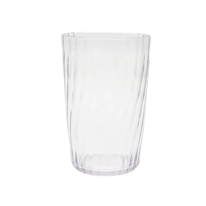 Mainstays 20-Ounce Acrylic Tall Embossed Swirl Tumbler, Clear