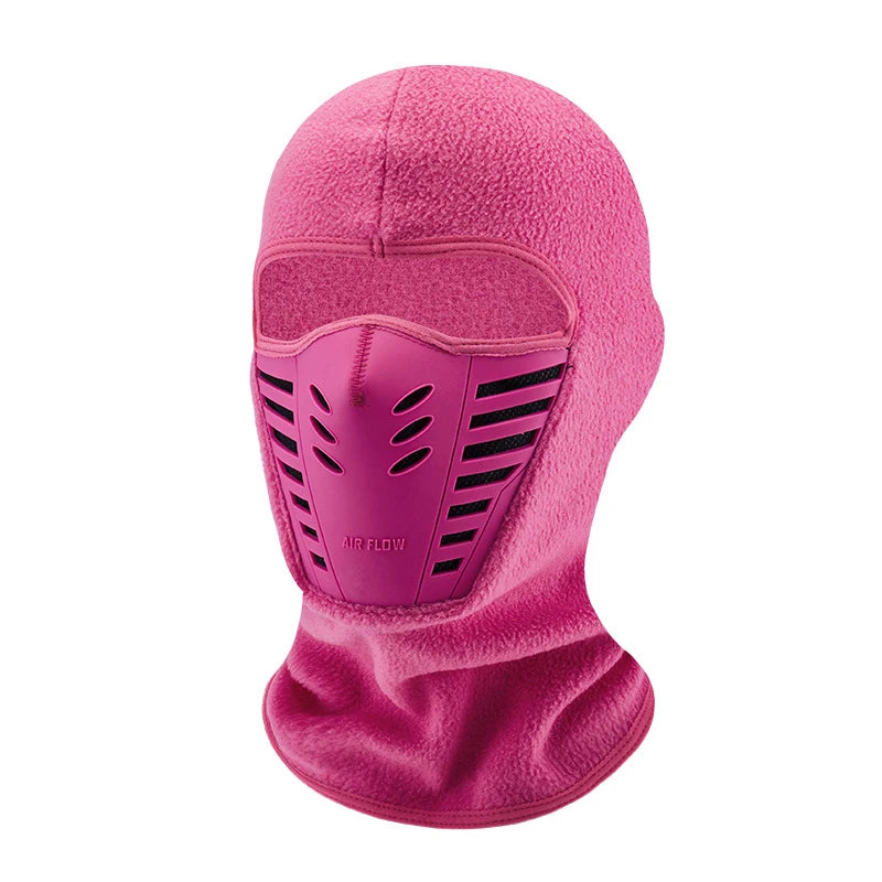 Motorcycle Mask Fleece Thermal Neck Full Face Mask Keep Warm Riding Balaclava Biker Ski Winter Windproof Dustproof Face Shield