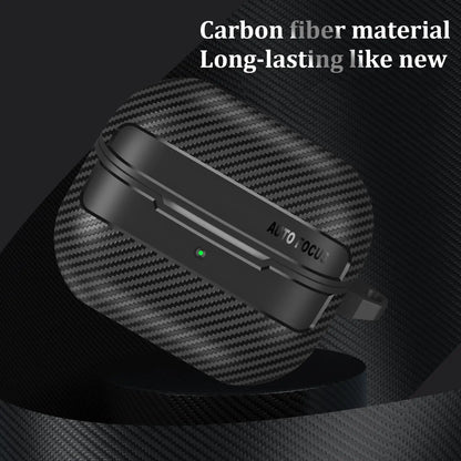 2024 New For Samsung Galaxy Buds3/Buds3 Pro with Keychain Carbon Fiber Military Armor Protector Cover For Galaxy Buds 3 Pro Case