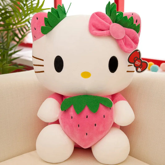 22-45cm Kawaii Hello Kitty Plush Toys Anime Kawaii Pillow Doll Stuffed Animal Children Plushies Decoration Peluche Birthday Gift