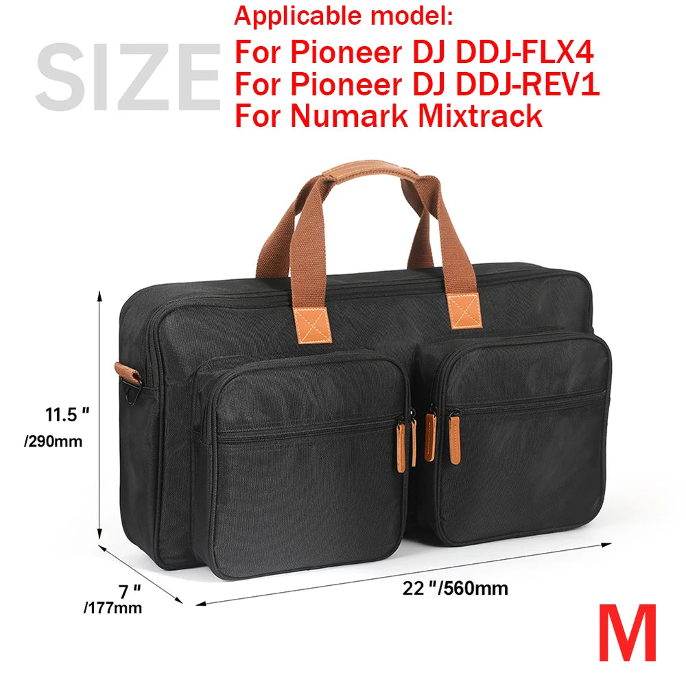 Portable DJ Controller Padded Storage Bags Dustproof Turntables Protective Case for Pioneer DDJ-400 DDJ-800 DDJ-200 DDJ-FLX4