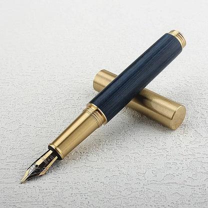 1PC Mini Wood Fountain Pen 0.5MM F Nib Stationery Office School Supplies Writing Ink Pens