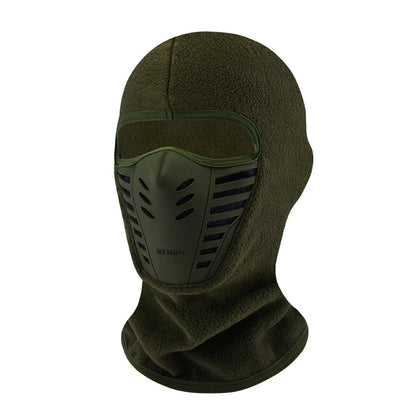 Motorcycle Mask Fleece Thermal Neck Full Face Mask Keep Warm Riding Balaclava Biker Ski Winter Windproof Dustproof Face Shield