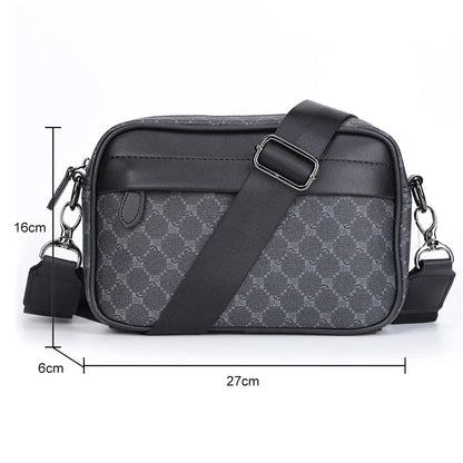 Business Shoulder Bag for Men PU Leather Messenger Bag Male Casual Sling Belt Crossbody Bags Man Design Handbag Purse Men's Bag