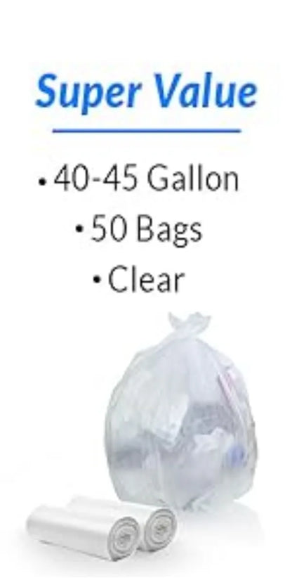 Reli. SuperValue 13 Gallon Trash Bags  1000 Count Bulk  Tall Kitchen  Can Liners  Black Multi-Use Garbage Bags