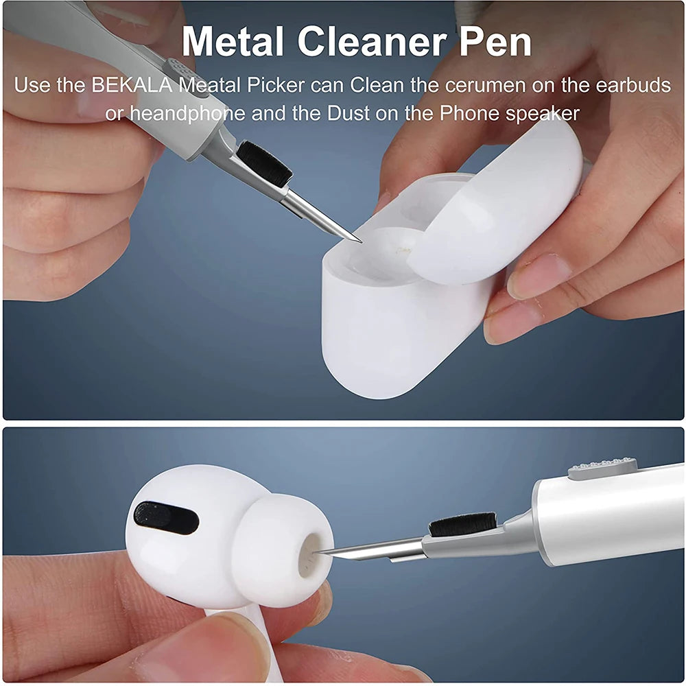 3 In 1 Earbuds Cleaner Kit Bluetooth Earphones Cleaning Pen Airpods Pro Case Cleaning Brush Tools For iPhone Xiaomi Huawei Clean