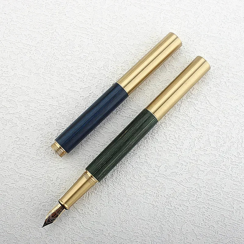 1PC Mini Wood Fountain Pen 0.5MM F Nib Stationery Office School Supplies Writing Ink Pens