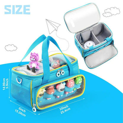 Carrying Bag For Toniebox Starter Portable Organizer Bag With Shoulder Strap And Handle Bar Collectibles Bags