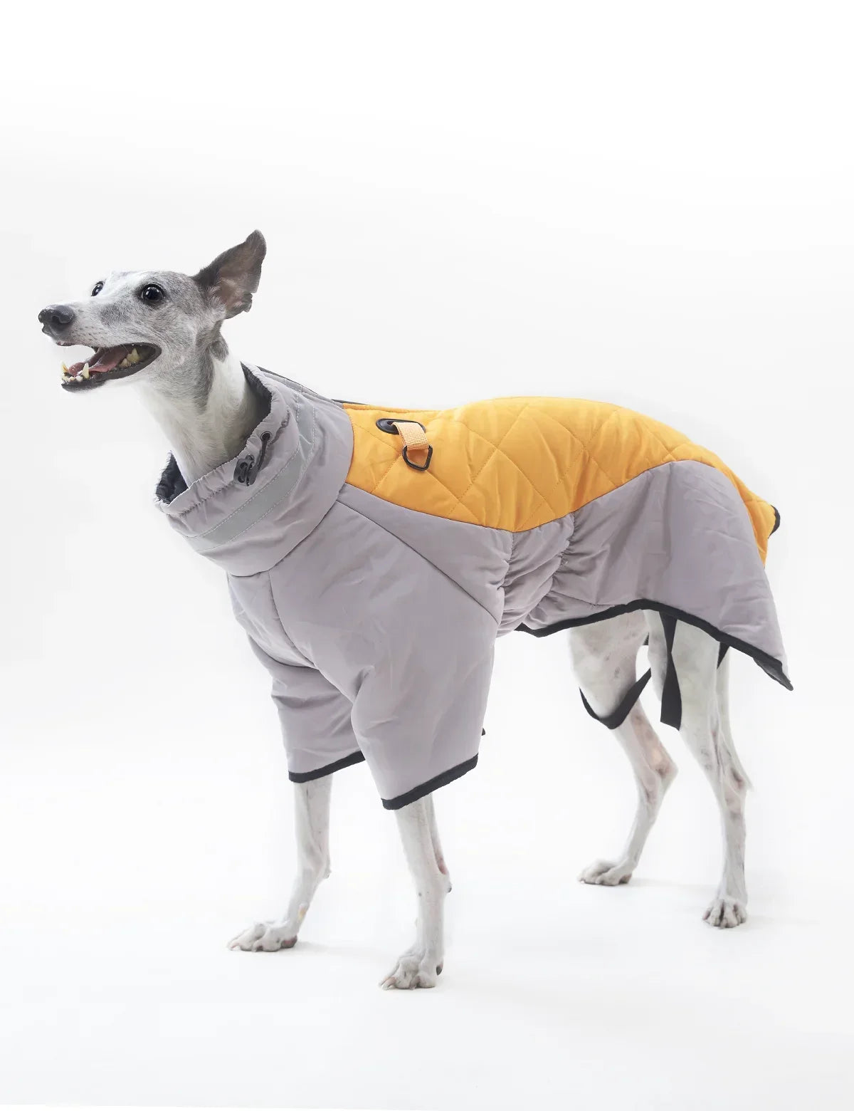 Warm Dog Jacket for Winter Cold Weather, Soft Waterproof Reflective Medium Large Dog Jacket Coat Vest with Sleeves High Collar