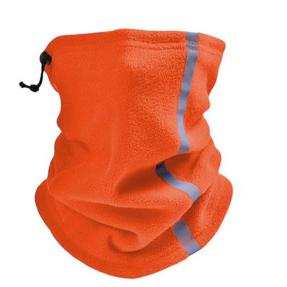 Fleece Neck Gaiter Visibility Reflective Safety Neck Warmer Balaclava Bandana Winter Warm Scarf for Women Men