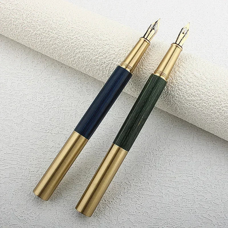 1PC Mini Wood Fountain Pen 0.5MM F Nib Stationery Office School Supplies Writing Ink Pens