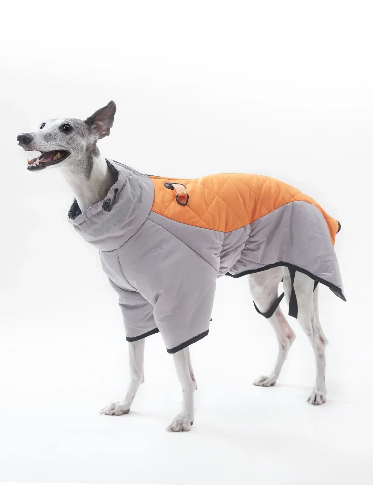 Warm Dog Jacket for Winter Cold Weather, Soft Waterproof Reflective Medium Large Dog Jacket Coat Vest with Sleeves High Collar