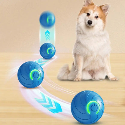 Smart Interactive Dog Toy Pet Puppy Rechargeable Moving Ball Automatic Rolling Ball Toys With LED Light Suitable For Cats Dogs