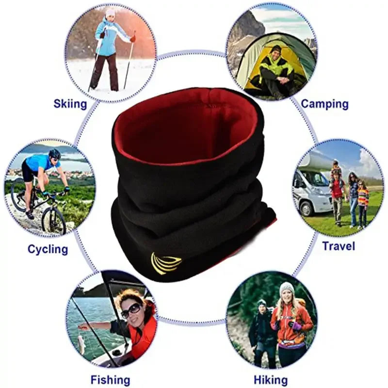 Fashion Winter Camping Warm Fleece Neck Gaiter Ski Tube Scarf Snowboard Face For Men & Women Outdoor Cycling Cold-proof Collar