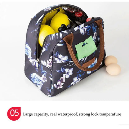 Insulated Lunch Bag Large-capacity Cooler Lunch Box For Office Work School Picnic Reusable Tote Lunch Bag Organizer For Women