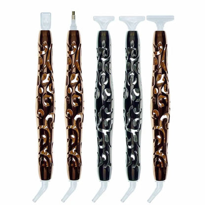 Diamond Painting Tool, Hollow Pattern, Fast Dot Diamond Pen, Multifunctional Head Set, Aluminum Alloy