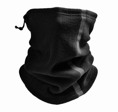 Fleece Neck Gaiter Visibility Reflective Safety Neck Warmer Balaclava Bandana Winter Warm Scarf for Women Men