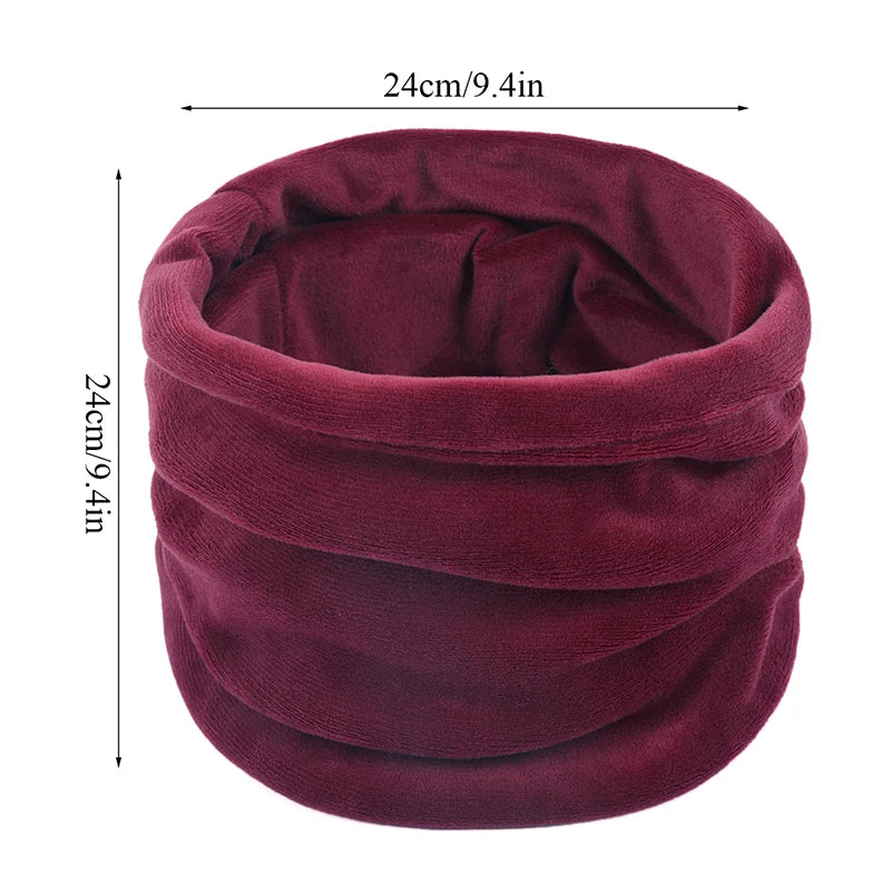 Winter Warm Soft Fleece Scarf Plush Neck Warmer For Women Men Print Floral Snood Scarves Unisex Tippet Neckerchief Shawl Wrap