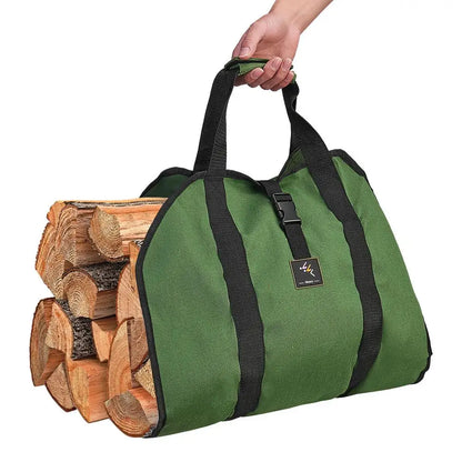 Transport Heavy Duty Log Storage Bag Carrying Fireplace Universal Wood Carrier Indoor Outdoor Firewood Tote Large Capacity