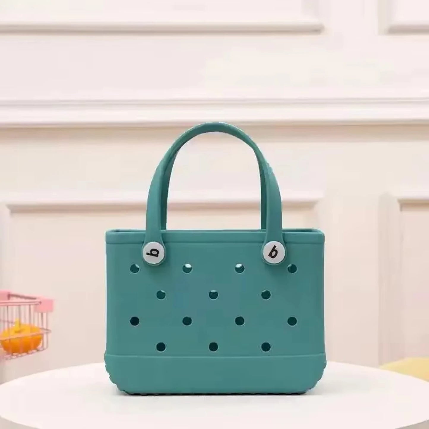 Mini Kid Beach Bogg Waterproof Rubber Jelly Tote Bag for Women Shopping Picnic