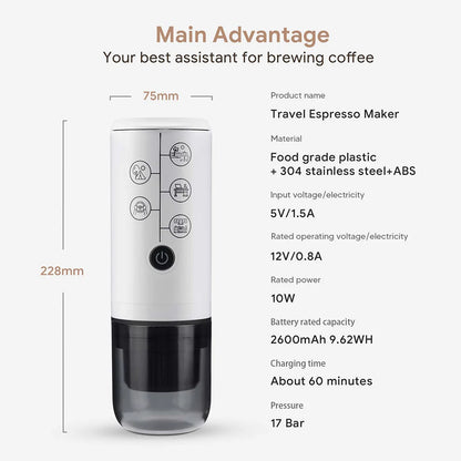 Cafilas 3 in 1 Portable Coffee Machine