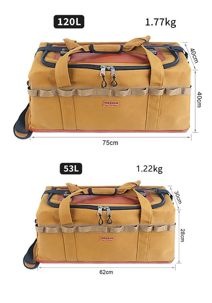 120L/53L Large Camping Storage Bag Outdoor Camp Hiking Meal Travel Bags Tableware Bag Camping Tool Picnic Accessories Organizer