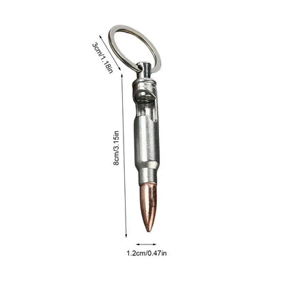 Bottle Opener Pendant Bullet Shape Metal Button Bottle Opener Smooth Appearance Keychain Decoration For Camping Outdoor Picnic