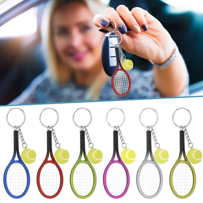 Delicate Key Chain Handmade Tennis Keychain Pendant Sports Tennis Keyring New Craft Tennis Keychain Fast Shipping Llaveros