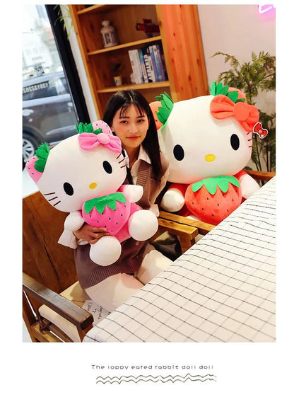 22-45cm Kawaii Hello Kitty Plush Toys Anime Kawaii Pillow Doll Stuffed Animal Children Plushies Decoration Peluche Birthday Gift